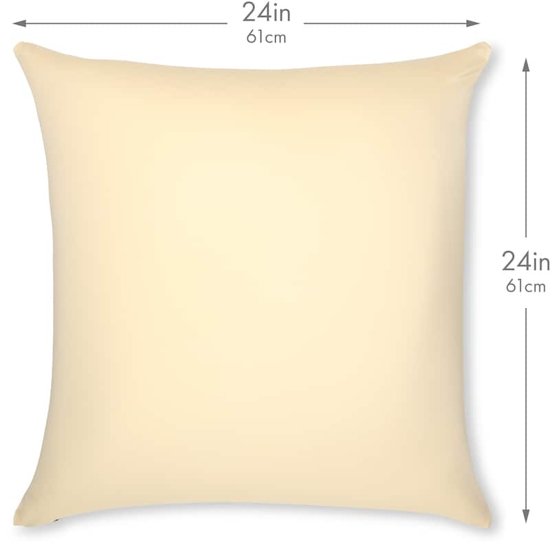 Throw Pillow Cozy Soft Microbead Off White Creme: 1 Pc