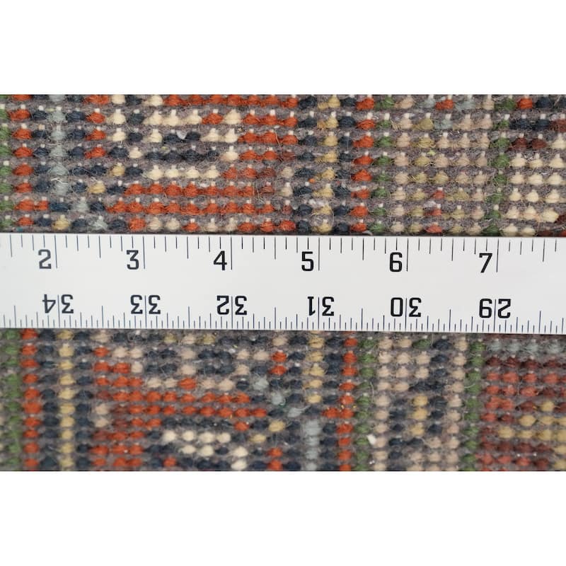 Hand Knotted Oriental 100% Wool Carpet Traditional Medallion Navy Blue & Blues Heriz (serapi) Area Rug - 5' 0'' X 3' 0''