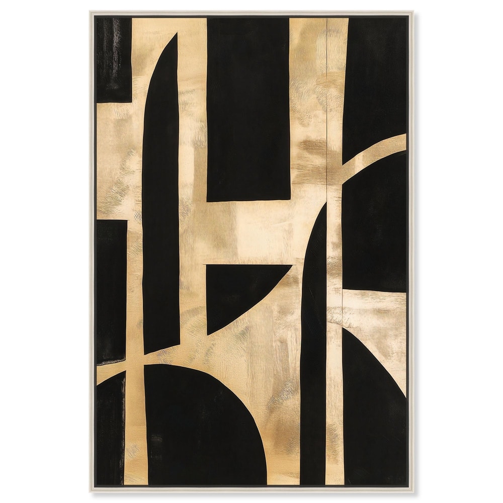 Noir and Gold II Canvas by Art Remedy