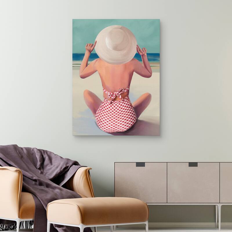 Retro Beach Girls IV by Studio Arts Canvas Art Print