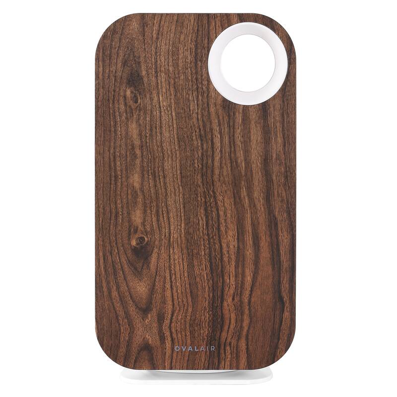 OVAL AIR Custom Air Purifier Face Cover - 24.40" - Olympic Dark Walnut