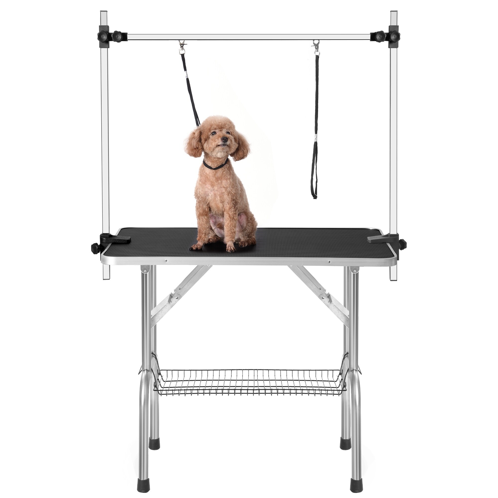 Professional Dog Pet Grooming Table Adjustable Heavy Duty Portable w Arm Noose Mesh Tray Bed Bath Beyond 38324223