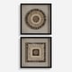preview thumbnail 1 of 6, Uttermost Intertwine Knit Paper Shadow Box, Set of 2 - 23.625"H x23.625"W x 2"D