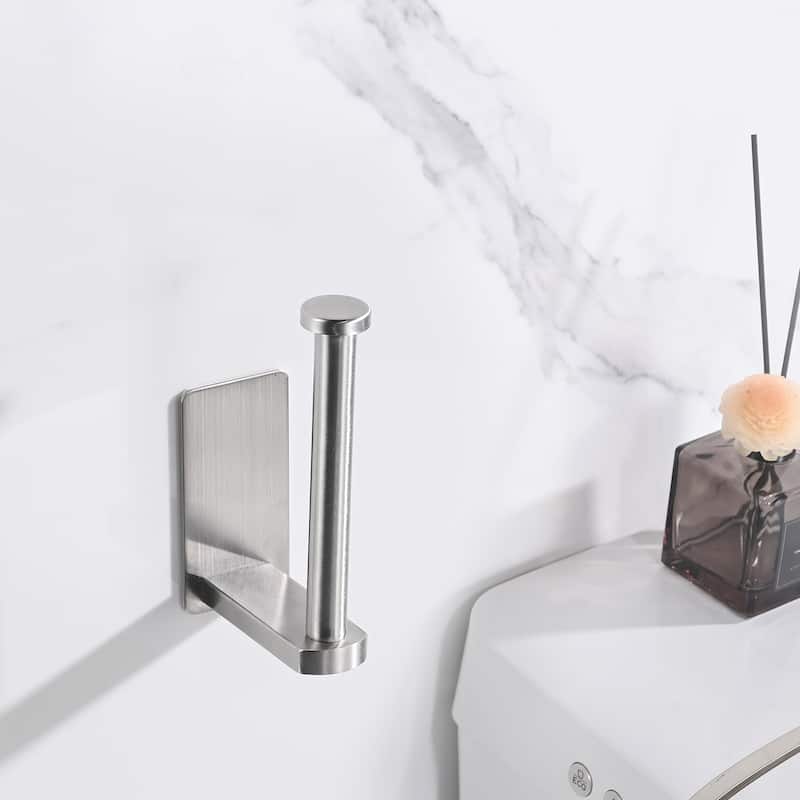 PROOX Rustproof Ahesive Toilet Pater Holder Stainless Steel