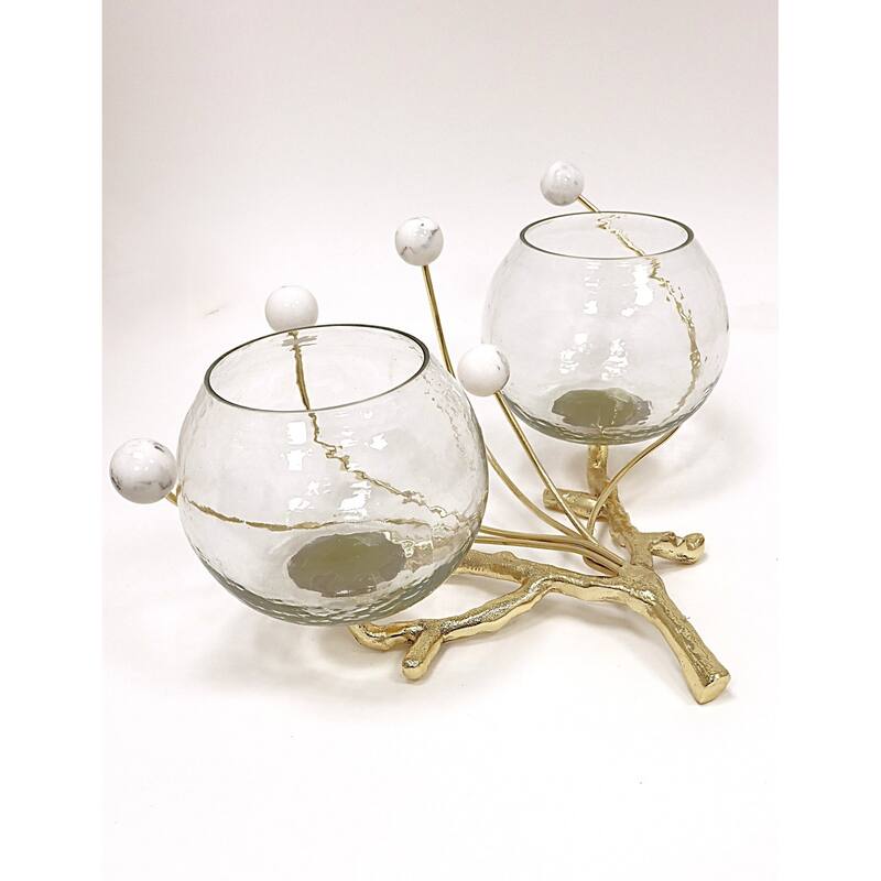 Bowl Branch Centerpiece with Ball Design
