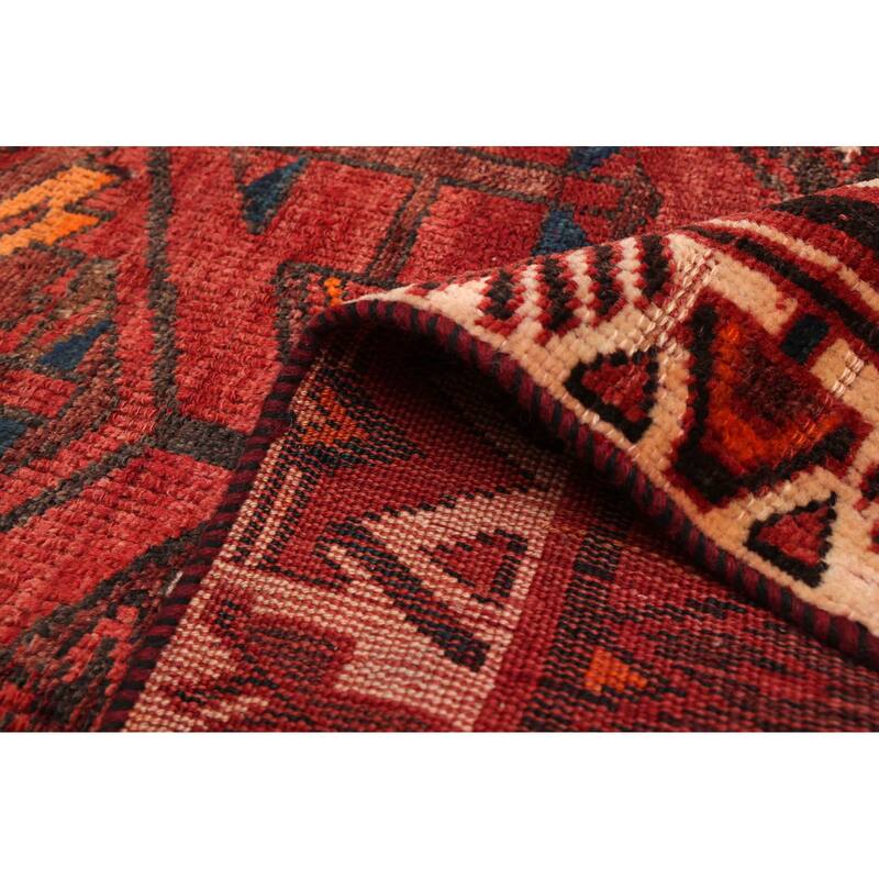 ECARPETGALLERY Hand-knotted Melis Vintage Red Wool Rug - 5'3 x 7'7