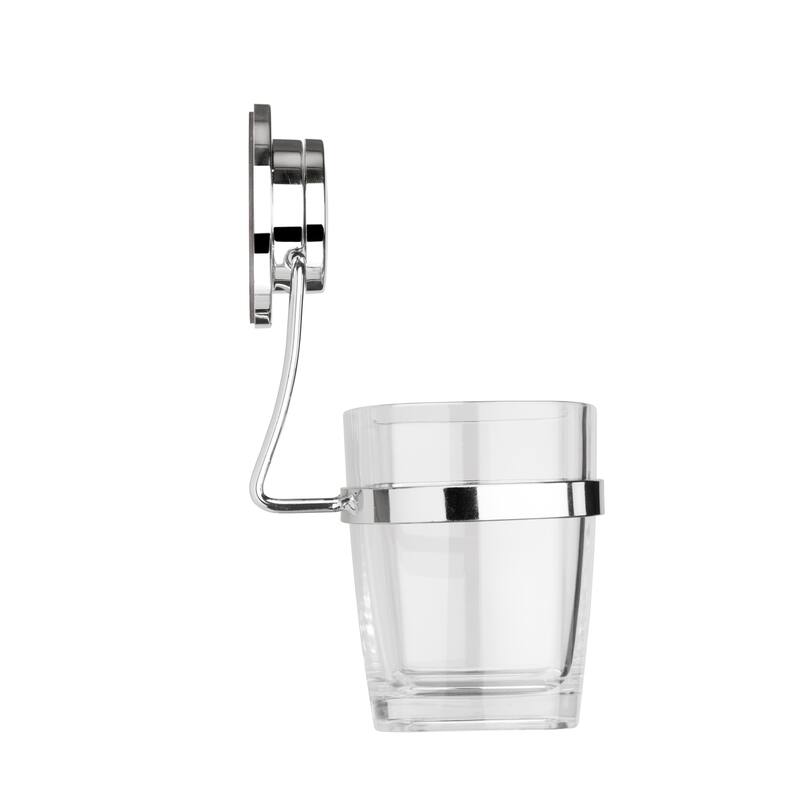 Croydex Stick 'n' Lock Adhesive Bathroom Tumbler & Holder