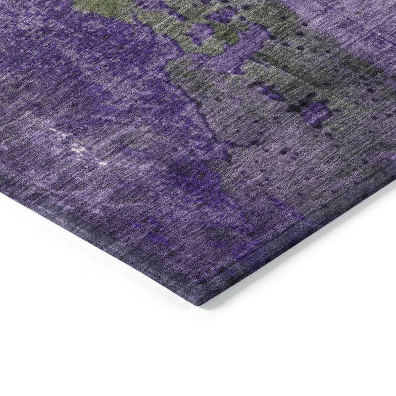 HomeRoots Abstract Transitional Rectangle Outdoor Rug