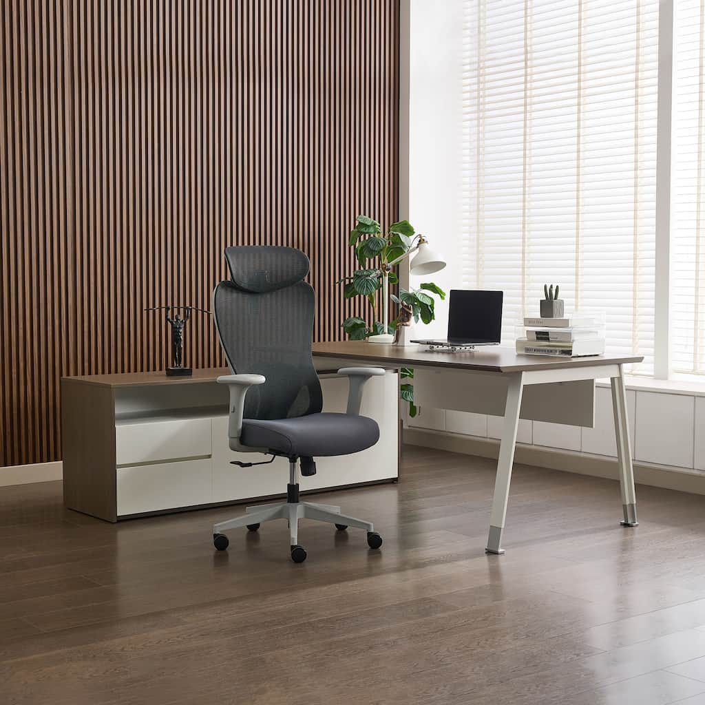 Executive Office Suite BIFMA-Certified Ergonomic Chair & Manager Desk