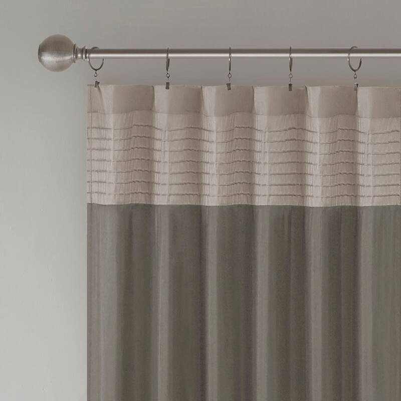 Polyoni Pintuck Curtain Panel(Only 1 Pc Panel)