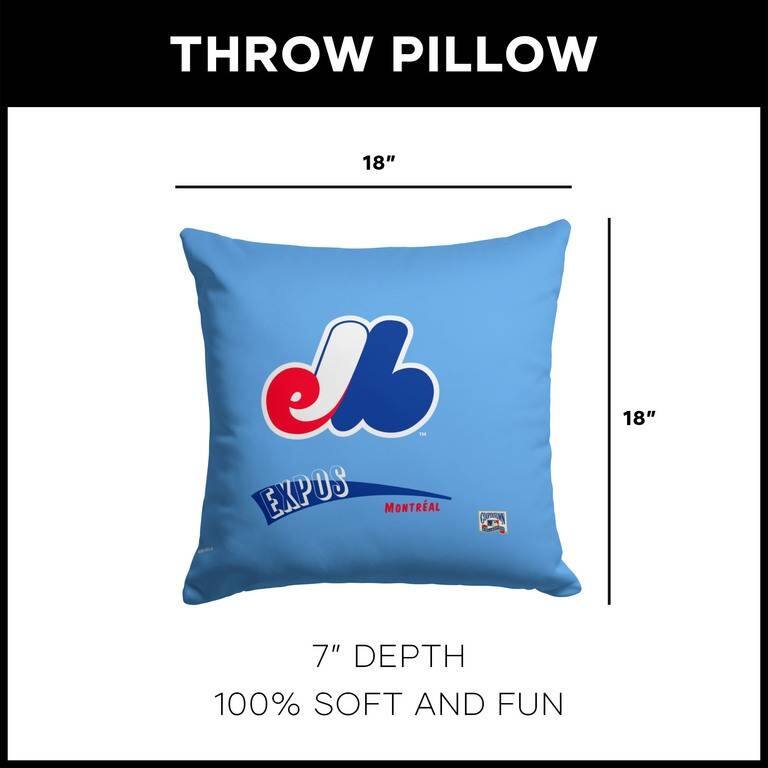 MLB CC Throwback 18 Inch Throw Pillow