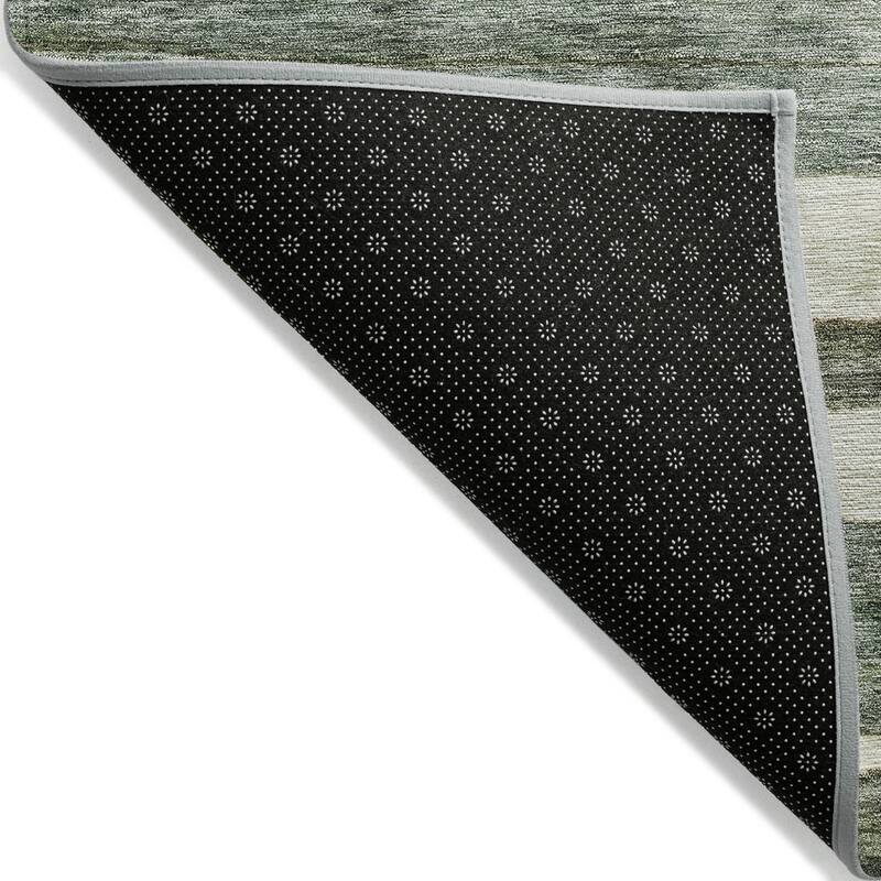 HomeRoots Striped Transitional Rectangle Outdoor Rug