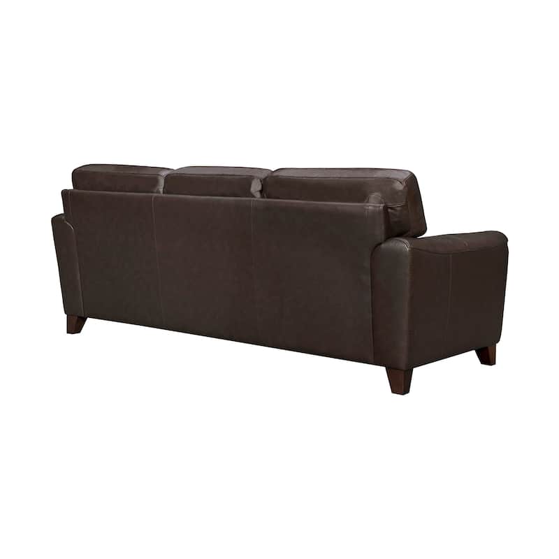Bergen 87" Leather Upholstered 3-Seater Sofa