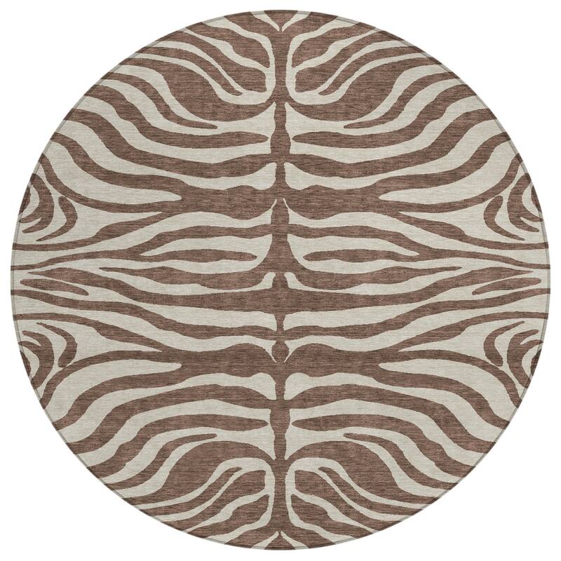 HomeRoots Animal Print Transitional Rectangle Outdoor Rug