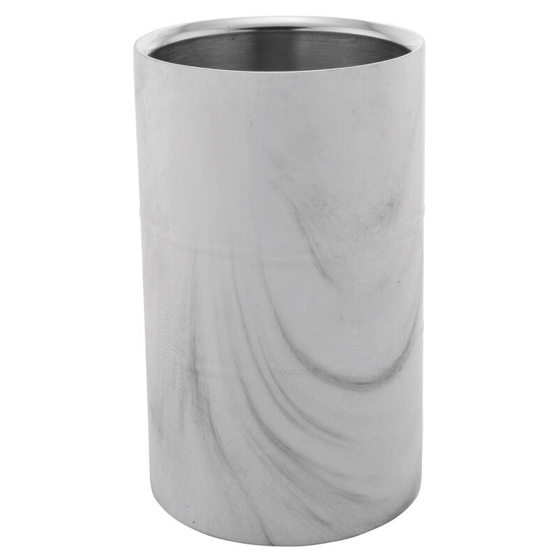 Sol Living Wine Chiller Bucket Double Wall Stainless Steel Barware Wine & Champagne Holder, 1.6 qt
