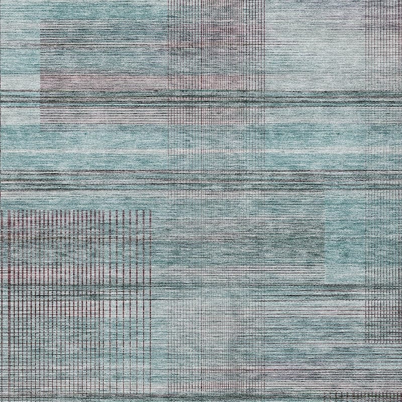 HomeRoots Striped Transitional Rectangle Outdoor Rug