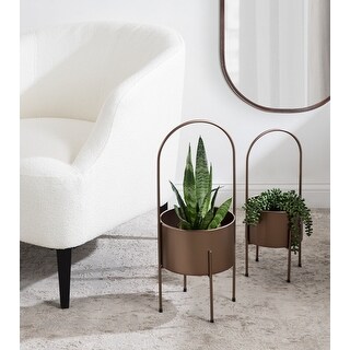 Kate and Laurel Peeto Freestanding Planter Set - 2 Piece