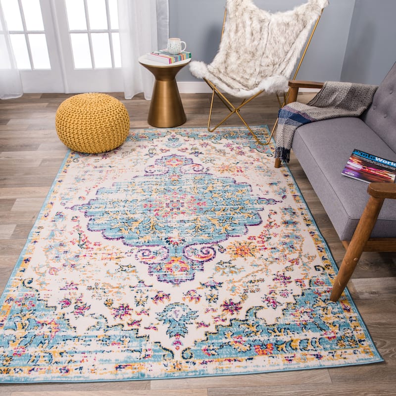 The Curated Nomad Sunset Traditional Vintage Bohemian Rug