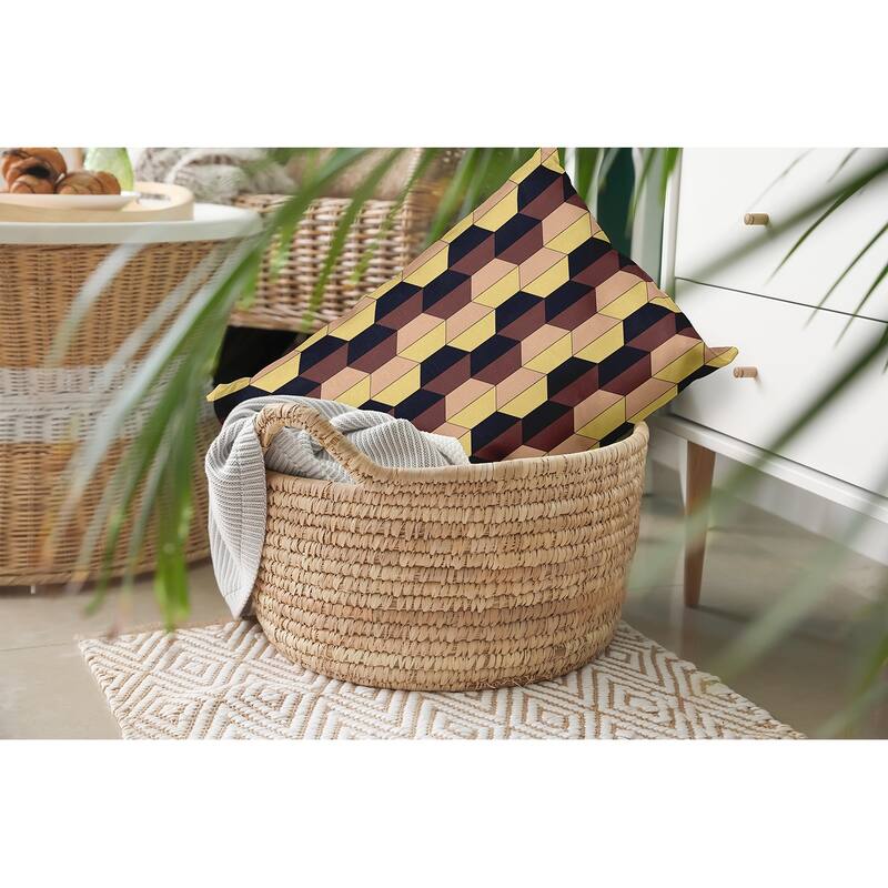 Hex Pattern Decorative Throw Pillow