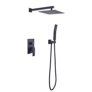 10-in Wall Mounted Bathroom Luxury Rain Shower System Combo Set - Bed ...