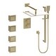 preview thumbnail 6 of 5, ZLINE Crystal Bay Thermostatic Shower System with Body Jets Champagne Bronze