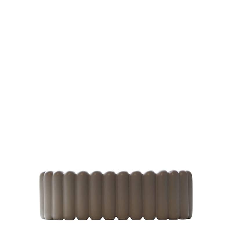 Ceramic Oval Planter - 13.75" - Brown
