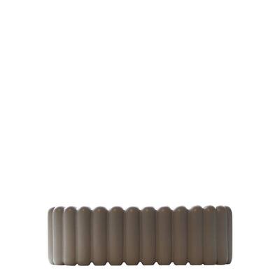 Ceramic Oval Planter - 13.75" - Brown