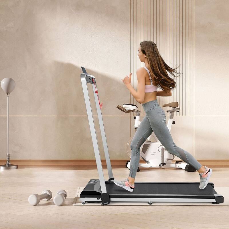 Folding Treadmill with Remote Control - Compact, Quiet, and Powerful for Home and Office Fitness