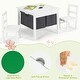 preview thumbnail 8 of 18, Gymax 2-in-1 Kids Activity Table & 2 Chairs Set w/Storage Building - See Details