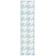 preview thumbnail 7 of 19, SAFAVIEH Handmade Flatweave Dhurries Lizabeth Modern Moroccan Wool Rug 2'6" x 10' Runner - Light Blue/Ivory - Runner