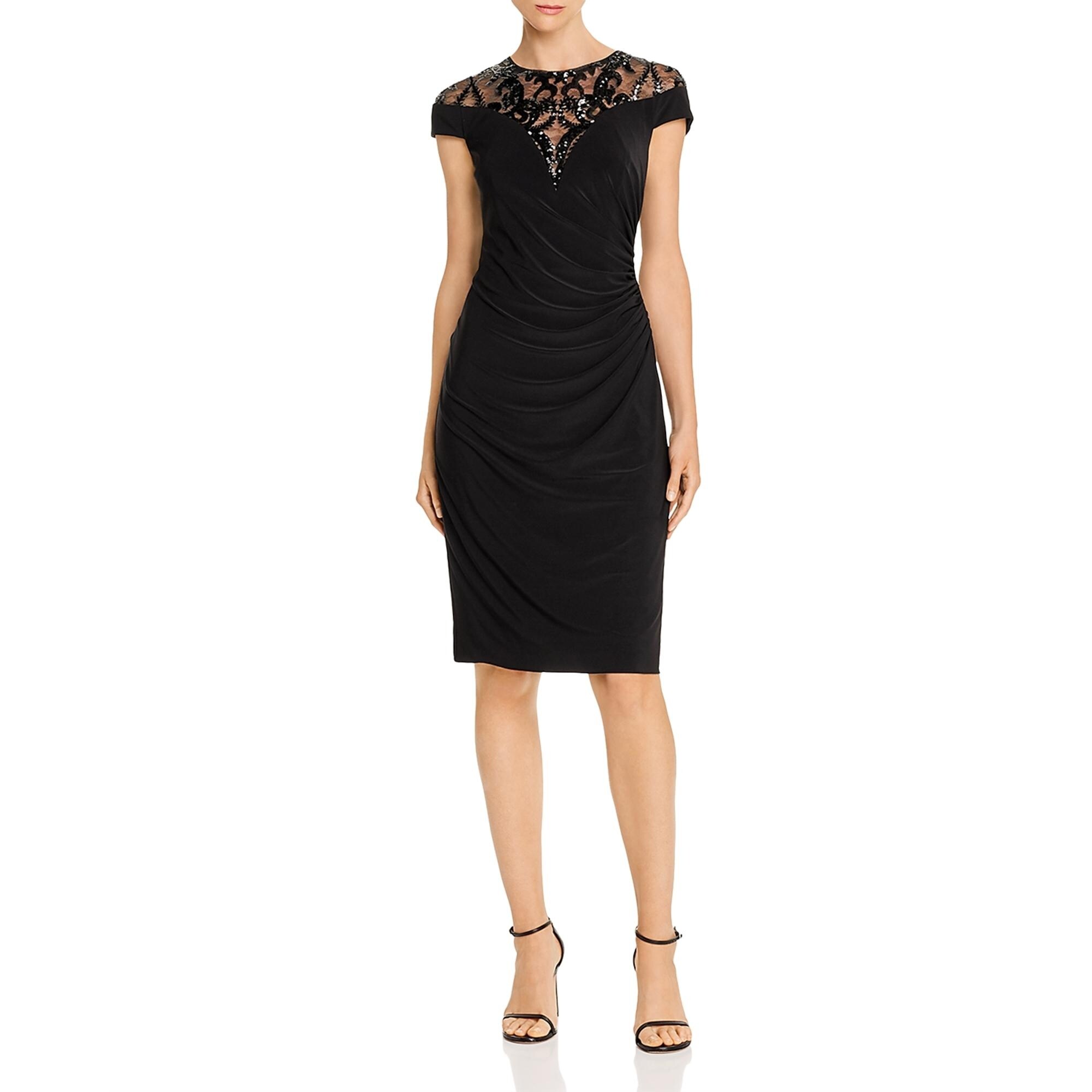 adrianna papell black dress