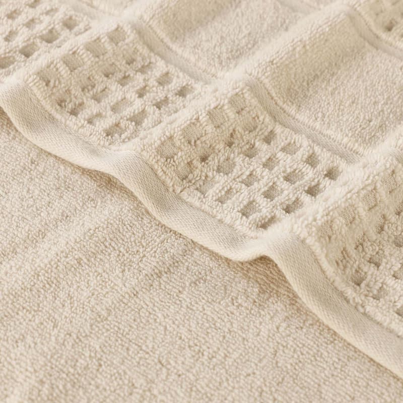 Superior Napa Zero Twist Cotton Soft Waffle Bath Sheet Set of 2
