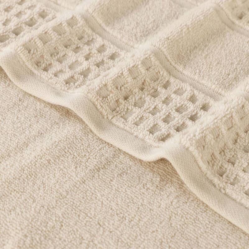 Superior Napa Zero Twist Cotton Soft Waffle Bath Towel Set of 3