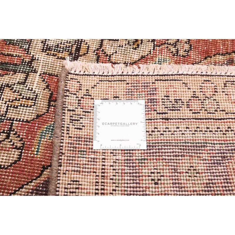 ECARPETGALLERY Hand-knotted Antalya Vintage Dark Copper Wool Rug - 7'9 x 10'6