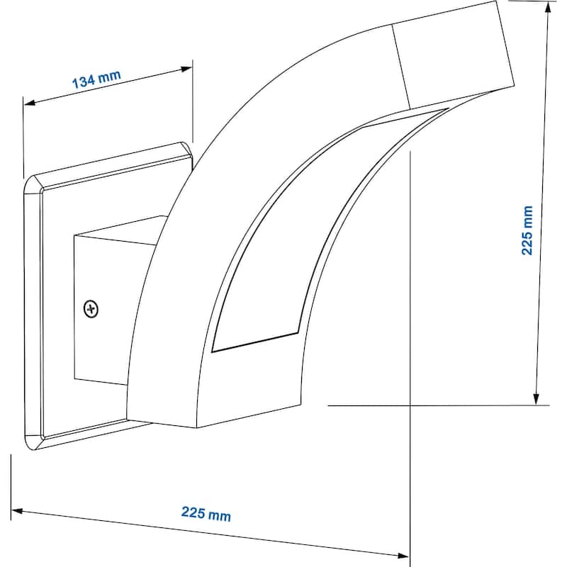 Wall Lights Outdoor Wall Sconce Modern LED Patio Porch Lights Aluminum Exterior Light Fixture Waterproof IP54