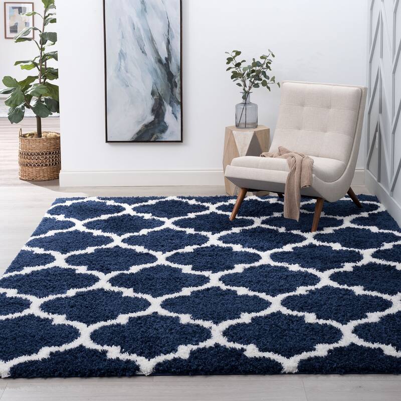 Joy Shag Moroccan Geometric Indoor Area Rug
