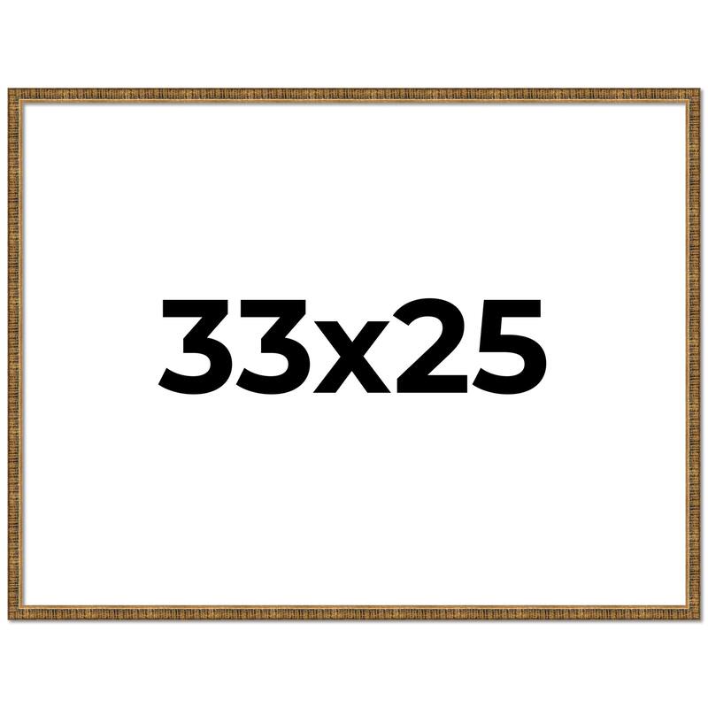 33x25 Frame Gold Picture Frame - Complete Modern Photo Frame Includes