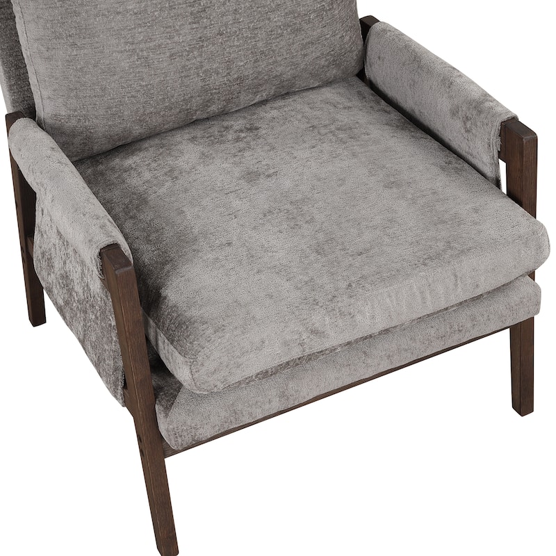 Mid-Century Modern Velvet Accent Chair