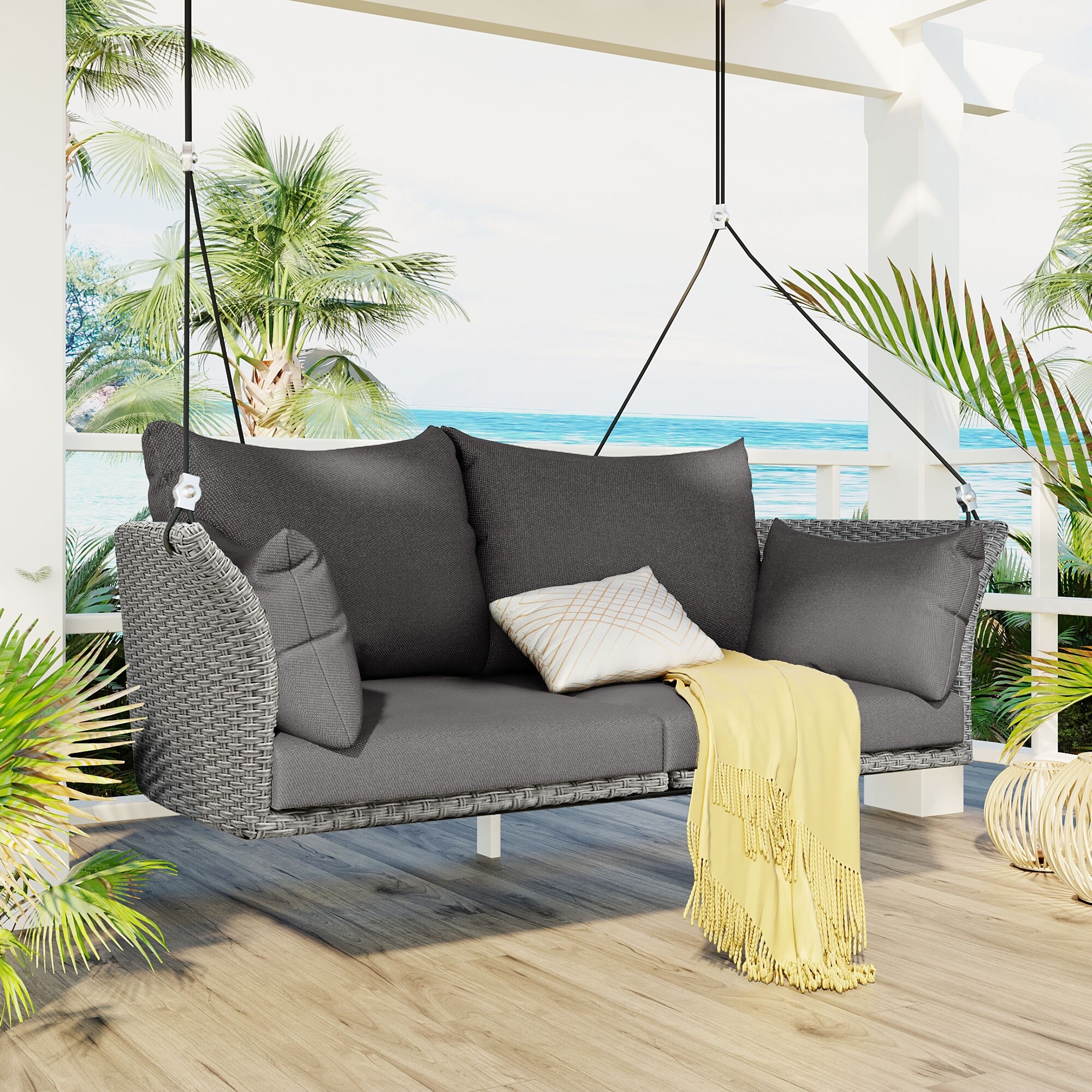 Rattan swings best sale