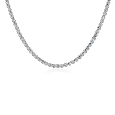 Kobelli 1.7 Carats Lab Grown Diamond 14k Solid White Gold Tennis Minerva Strand Necklace