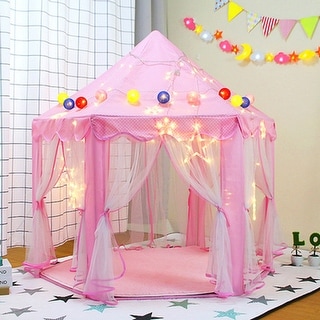 Princess Castle Play Tent Large Fairy Playhouse Gift for Kids 1pc