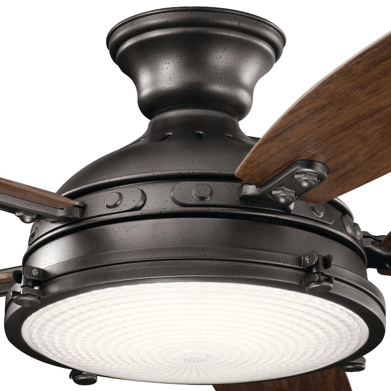 Kichler Lighting Hatteras Bay 52-inch LED Ceiling Fan Anvil Iron