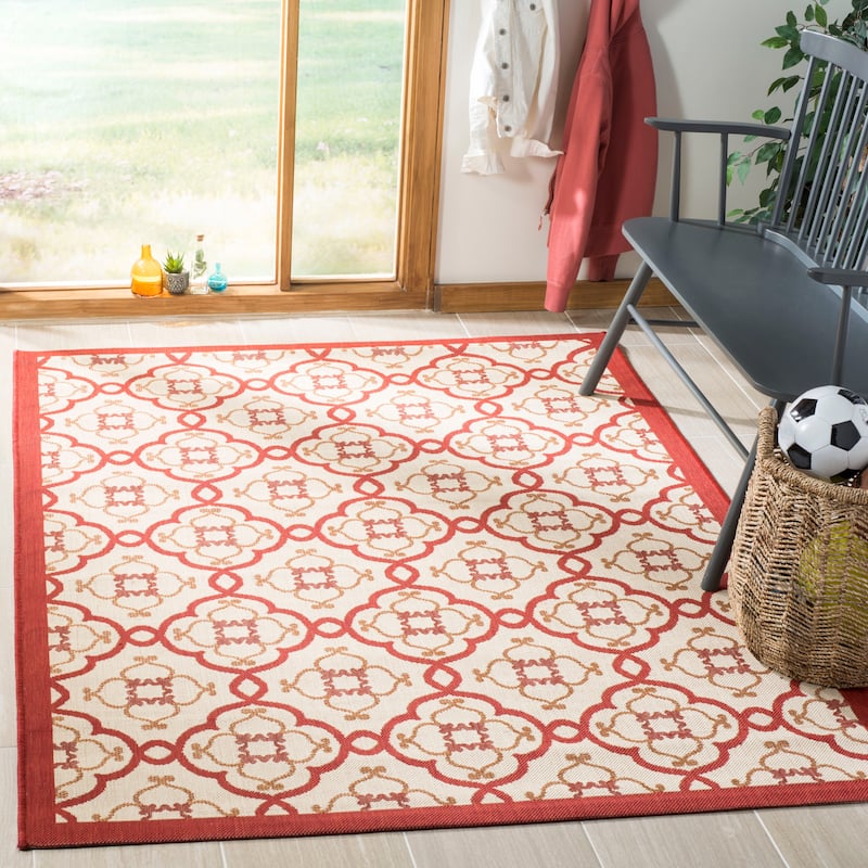 Martha Stewart by SAFAVIEH Province Indoor/ Outdoor Waterproof Rug - 8' x 11'2" - Bougainvillea
