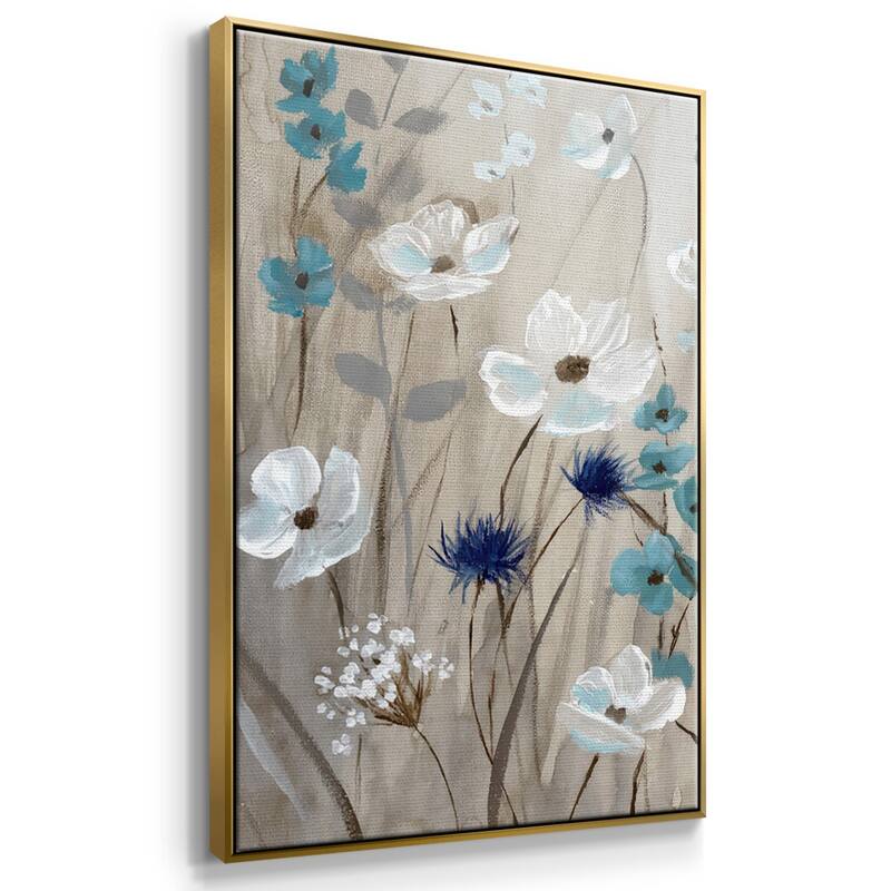 Bluebirds in Spring - Multi Piece Framed Canvas