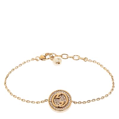 Gucci Blondie Bracelet with Crystals - S