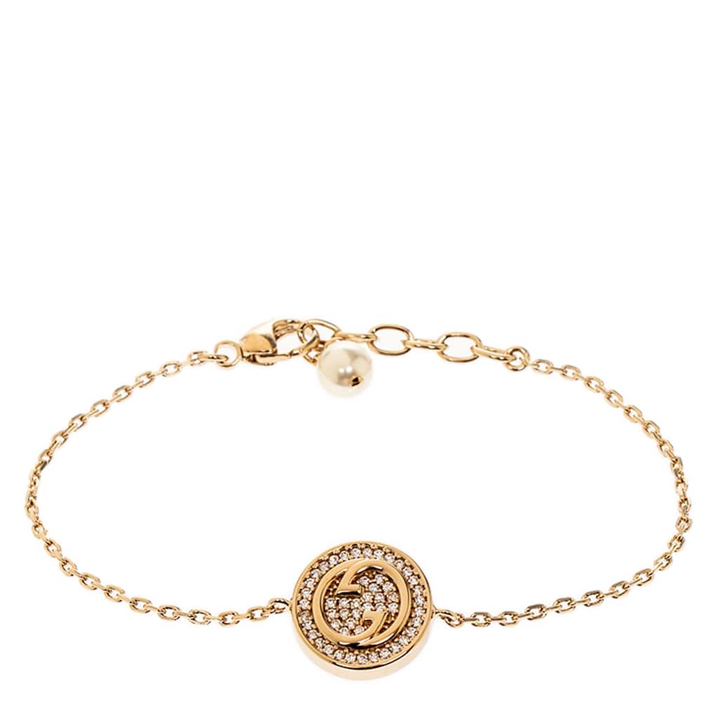 Gucci Blondie Bracelet with Crystals - S