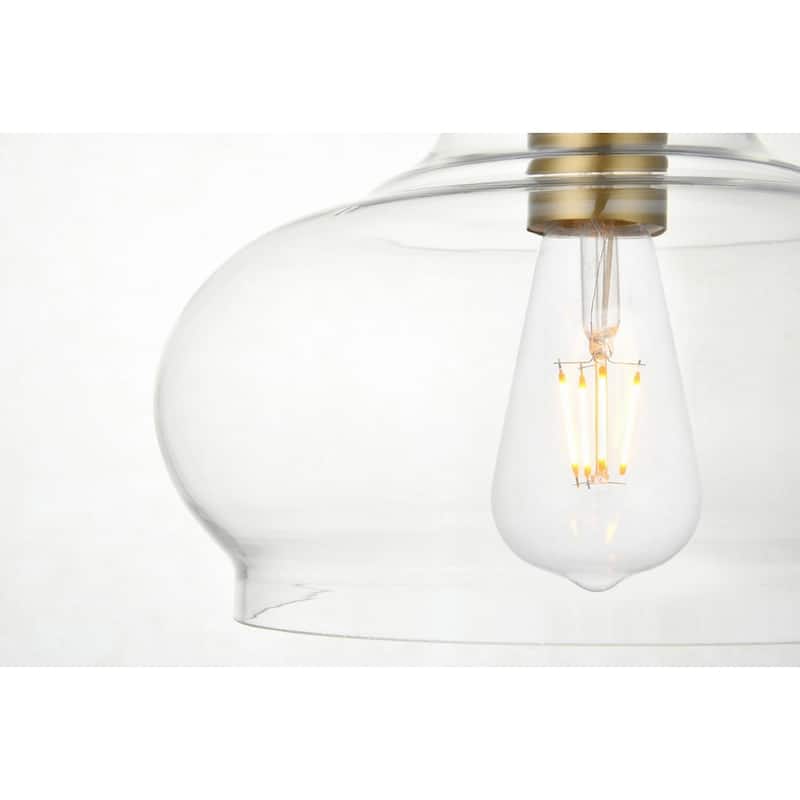 Clear Glass 1-light Pendant