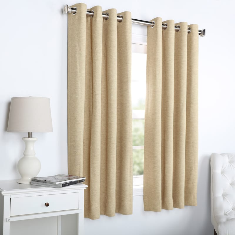 Exclusive Fabrics Bellino 63 In Grommet Room Darkening Curtain Panel (1 Panel) - 50 x 63