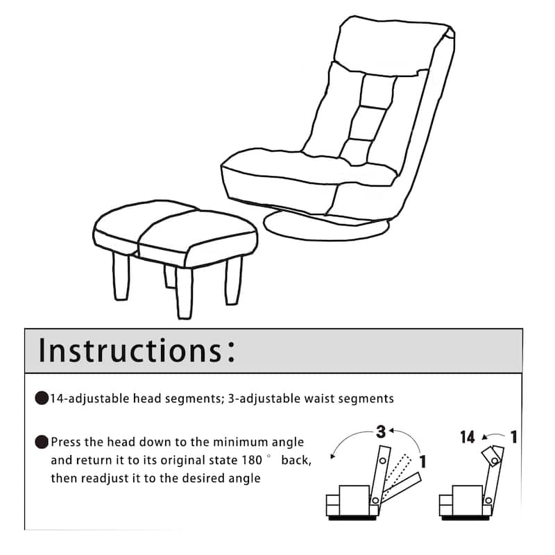 floor chair single sofa reclining chair Japanese chair lazy sofa tatami balcony reclining chair leisure sofa adjustable chair