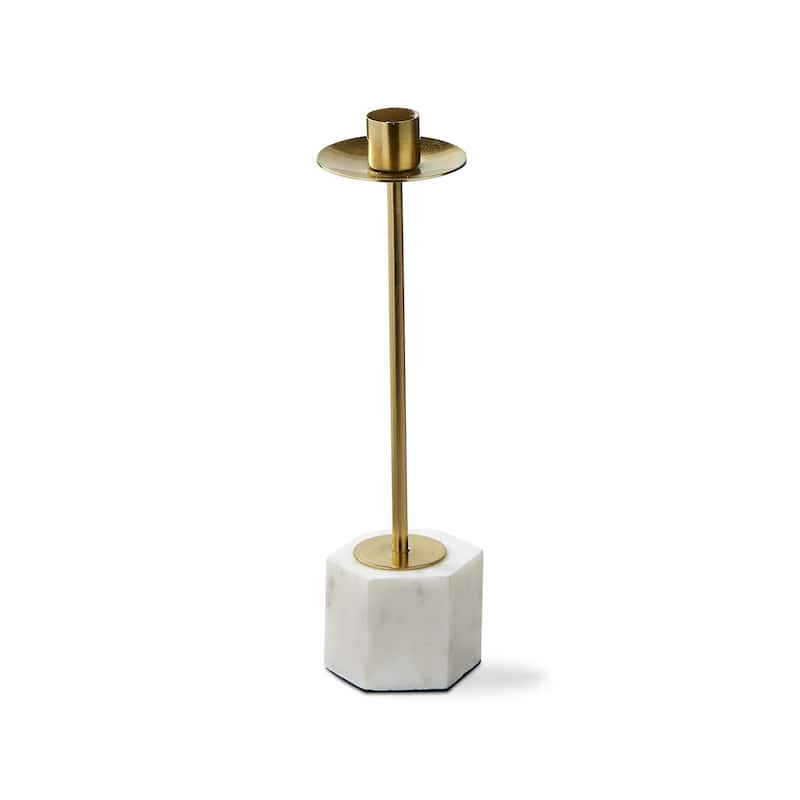 Modern Marble Taper Holder Tall